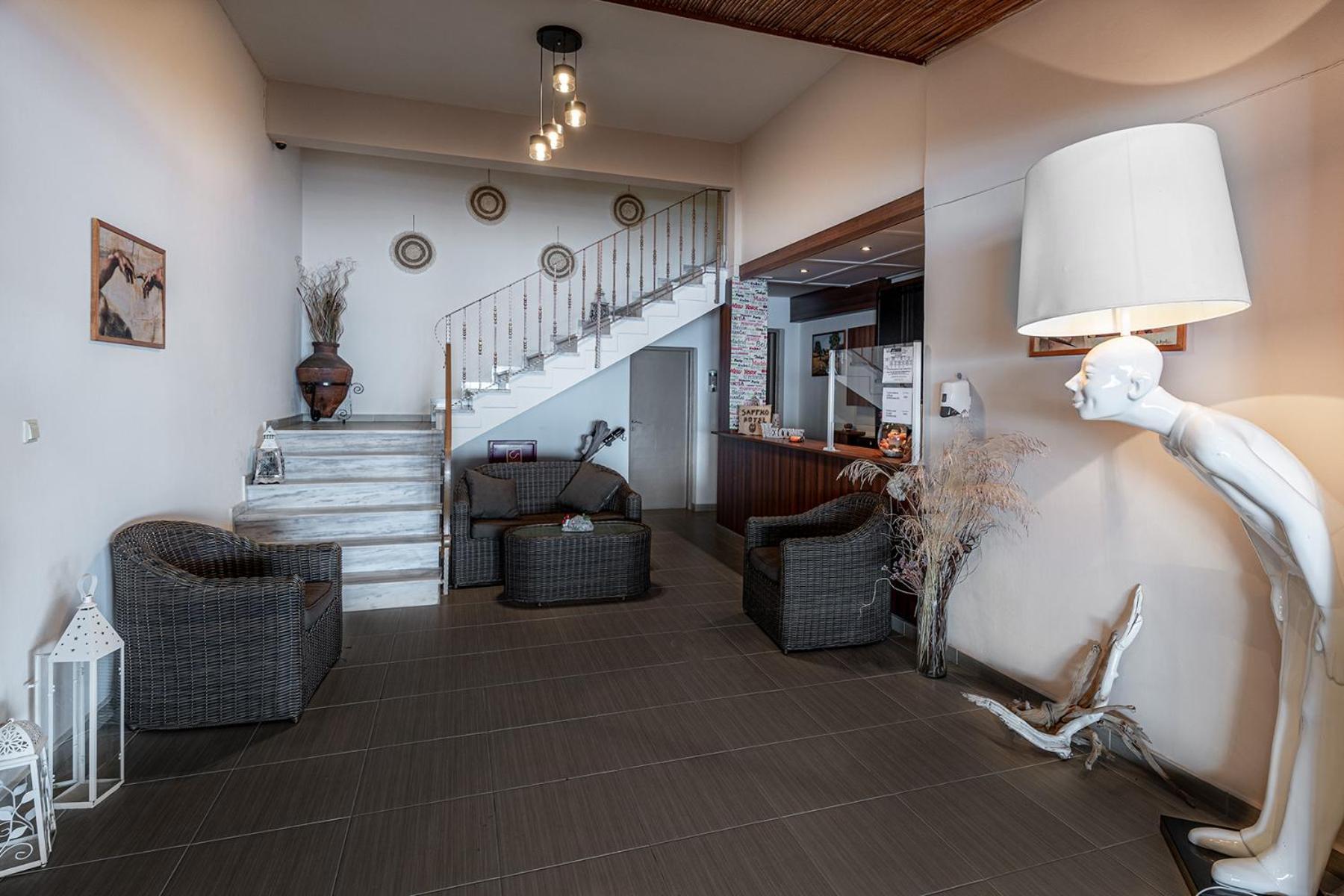 Sappho Hotel Skála Eresoú Exteriör bild
