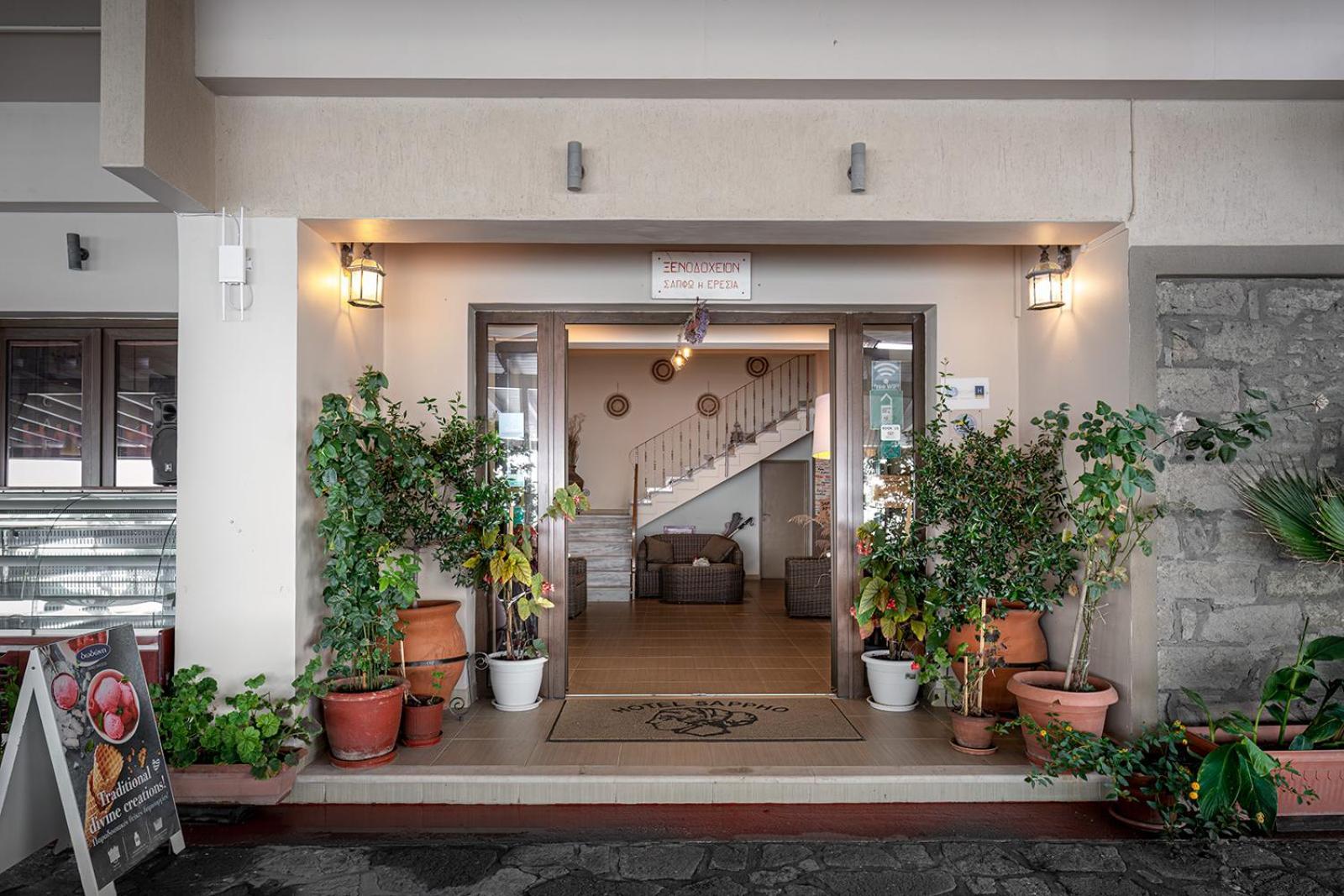 Sappho Hotel Skála Eresoú Exteriör bild