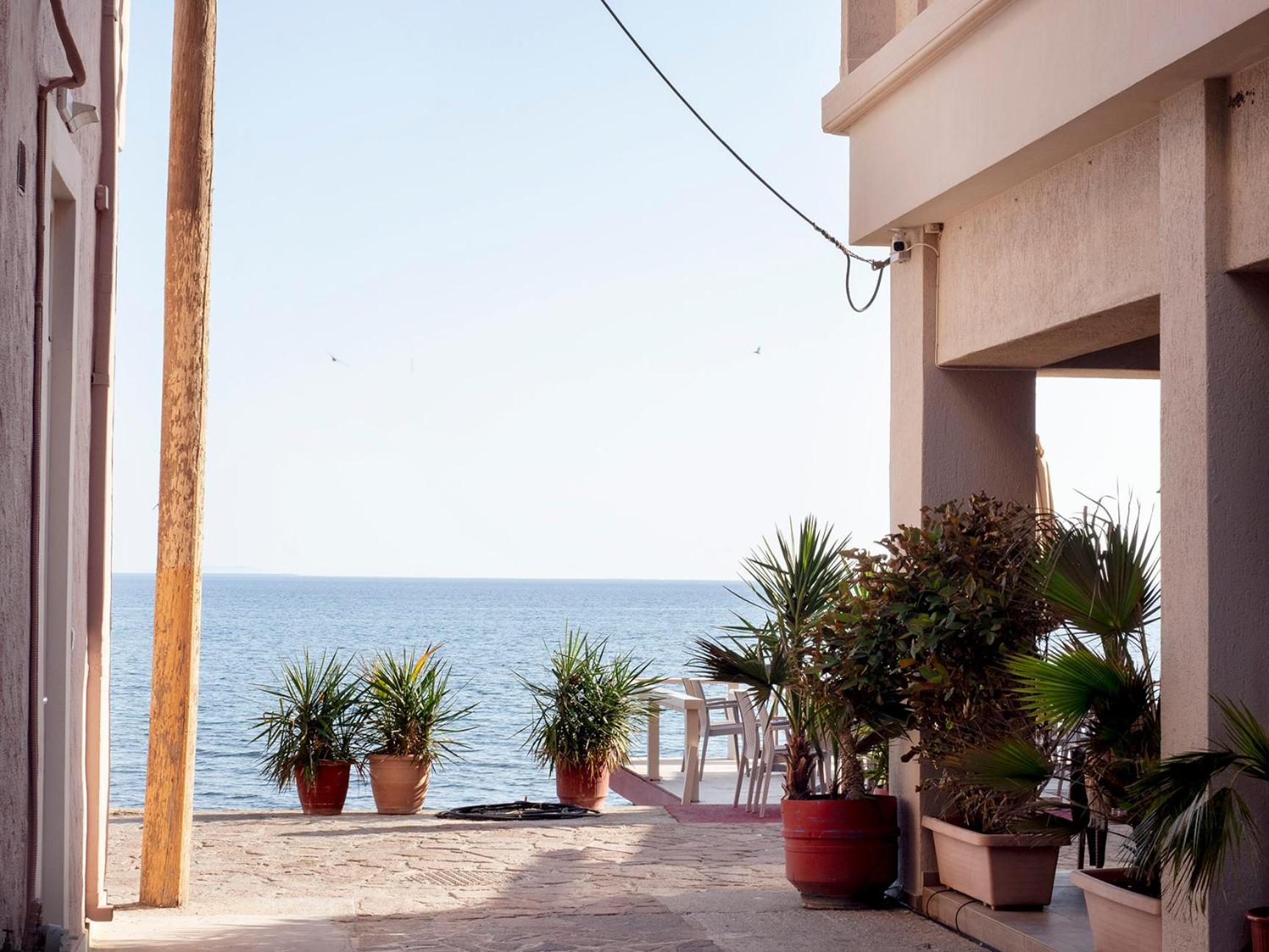 Sappho Hotel Skála Eresoú Exteriör bild